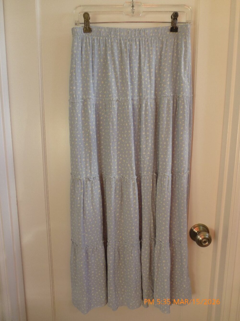Brandy Melville Blue Floral Maxi skirt NWT one size Boho